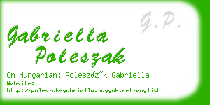 gabriella poleszak business card